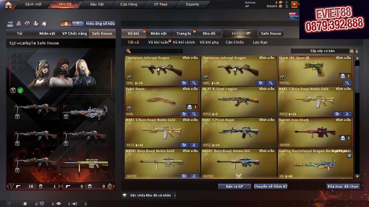 shop acc cf uy tin gia re